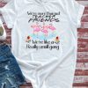 We're More Than Just Teacher Friends Flamingos Men's and Women's Gift Tee Shirt