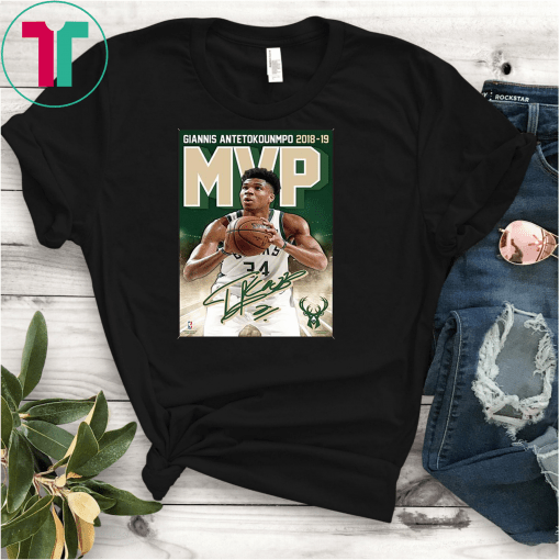 Wincraft Giannis Antetokounmpo 2019 NBA MVP Milwaukee Bucks Wood Sign Shirt