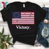 Womens Betsy Ross Flag Shirt American Flag Distressed Victory T-Shirt