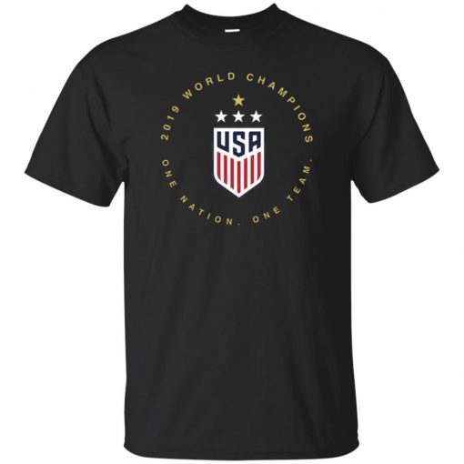 Women’s World Cup Champions One Nation One Team USWNT 2019 T-Shirt