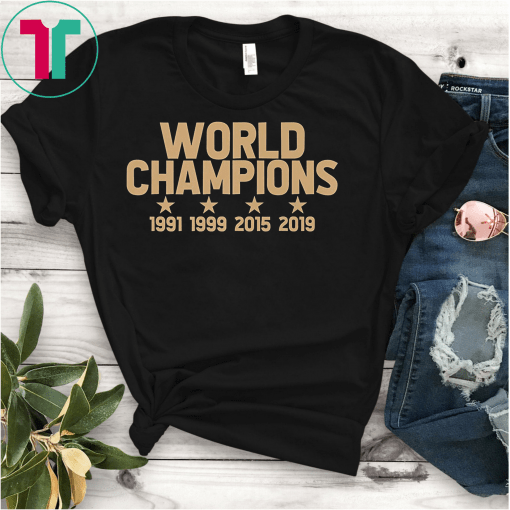us women's soccer team win world champions 4 four title 2019 Premium T-Shirt
