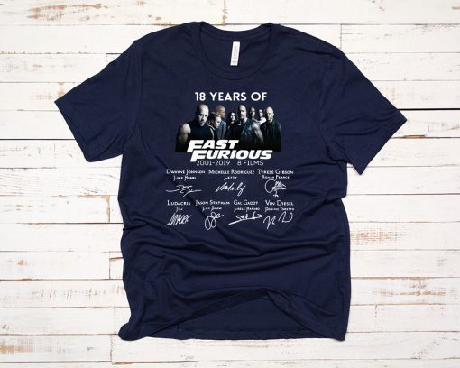 18 years of Fast and Furious T-Shirt