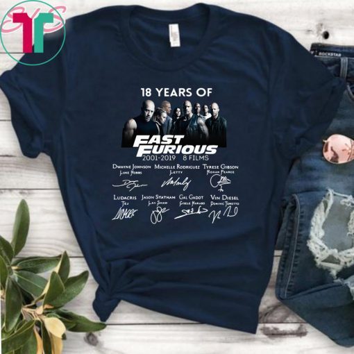 18 years of Fast and Furious Unisex T-Shirt