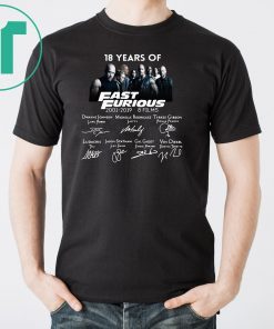 18 years of Fast and Furious Unisex T-Shirt