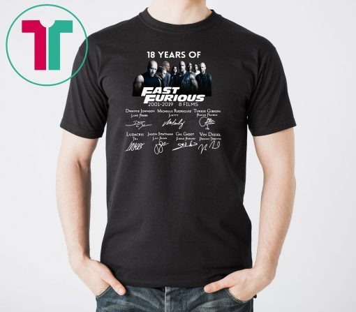 18 years of Fast and Furious Unisex T-Shirt