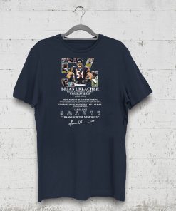 54 brian urlacher middle linebacker chicago bears thank you for the memories signature shirt