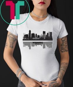 AJ Cole III Winnipeg Alberta Skyline T-Shirt for Mens Womens Kids