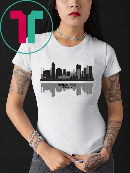 AJ Cole III Winnipeg Alberta Skyline T-Shirt for Mens Womens Kids