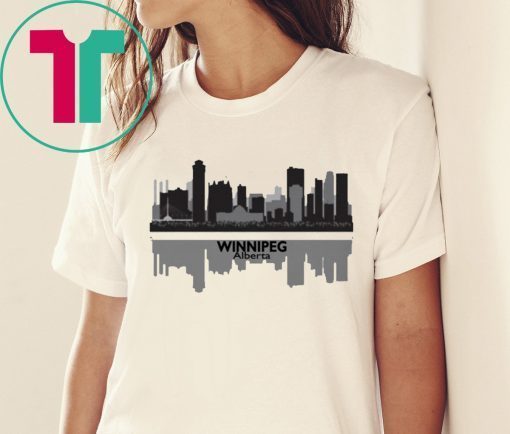 AJ Cole III Winnipeg Alberta Skyline T-Shirt for Mens Womens Kids