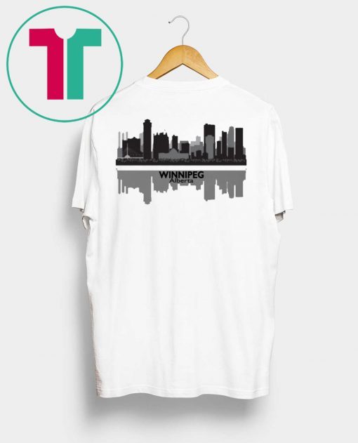 AJ Cole III Winnipeg Alberta Skyline T-Shirt for Mens Womens Kids