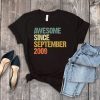 Awesome Since September 2009 10 Years Old 10th Birthday Gift T-Shirt