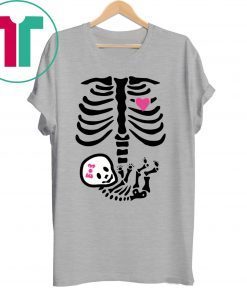 Baby Girl Skeleton Halloween Pregnancy Shirt