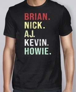 Backstreet Boys List Of Names T-Shirt