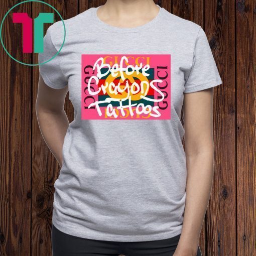 Before Crayons Tattoos Pink GG 100 T-Shirt