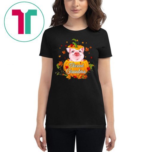 Blessed Grandma Pig Pumpkin Halloween T-Shirt