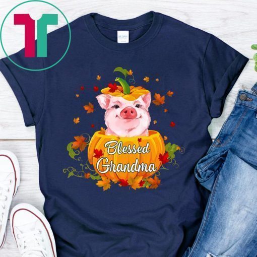 Blessed Grandma Pig Pumpkin Halloween T-Shirt