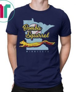 Bomba Squirrel Shirt Minnesota Baseball Tee