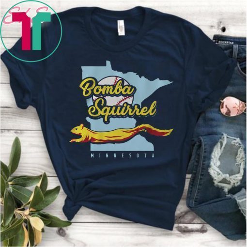 Bomba Squirrel Shirt Minnesota Baseball Tee