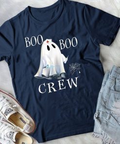Boo Boo Crew Funny Halloween Ghost Nurse Costume TShirt