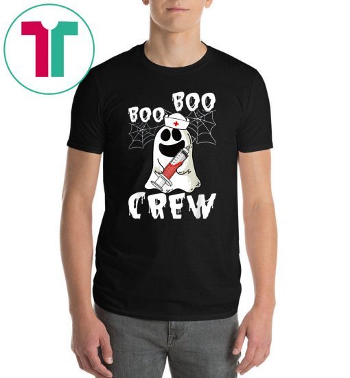Boo Boo Crew Funny Nurse Ghost Halloween Costume T-Shirt