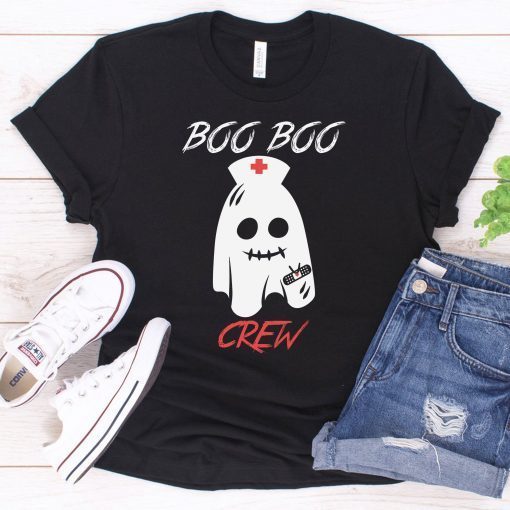 Boo Boo Crew Shirt Funny Nurse Ghost Gift Halloween Costume T-Shirt Tank Top Sweatshirt Hoodie