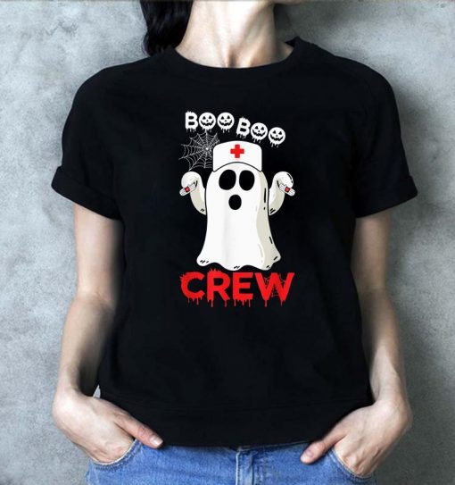 Boo boo Crew nurse ghost shirts halloween costume gift T-Shirts