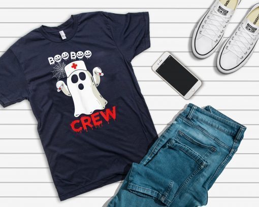 Boo boo Crew nurse ghost shirts halloween costume gift T-Shirts