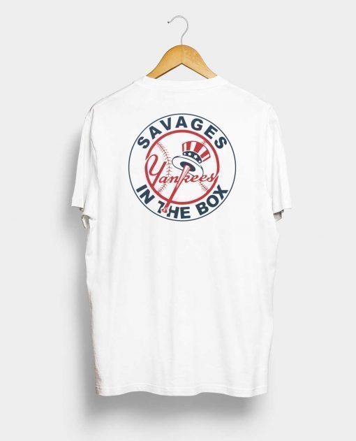 Buy Savages In The Box Funny Baseball Classic Funny Gift T-Shirt