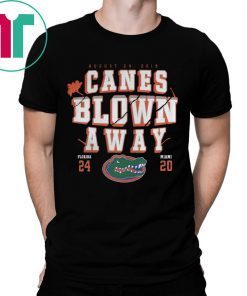 Canes Blown Away Florida Gators vs Miami Hurricanes Shirt