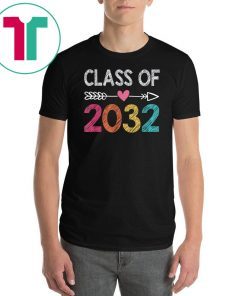 Class Of 2032 Shirt Pre-K Graduate Preschool Graduation T-Shirt