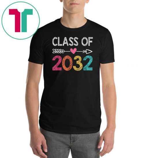 Class Of 2032 Shirt Pre-K Graduate Preschool Graduation T-Shirt