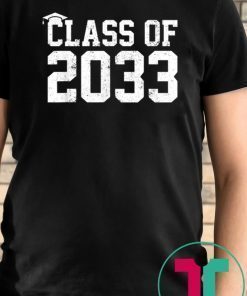 Class Of 2033 Grow With Me Graduation First Day Of School T-Shirt