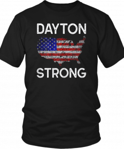 Dayton Strong American map Distressed Gift T-Shirt