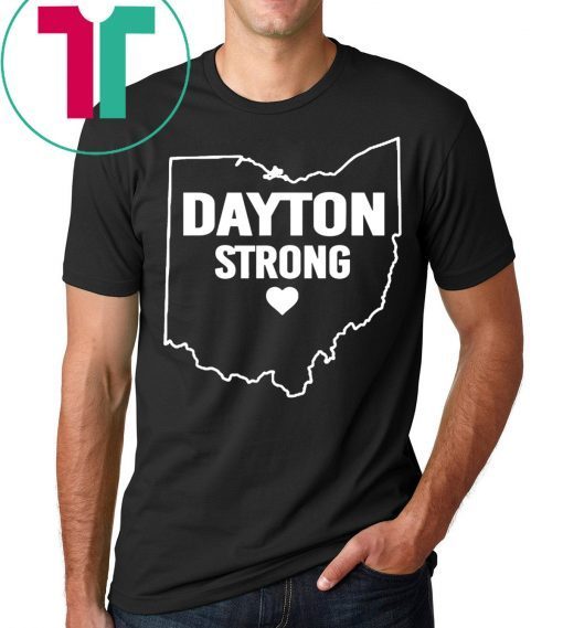 Dayton Strong Ohio Map Strong T-Shirt