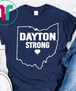 Dayton Strong Ohio Map Strong T-Shirt