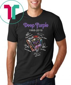 Deep purple 1968-2019 signatures shirt