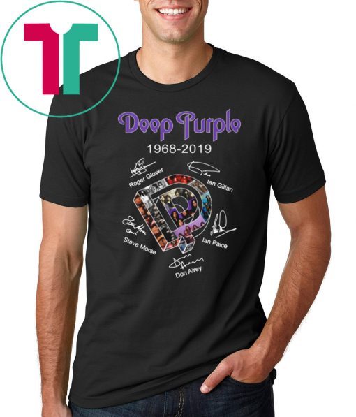 Deep purple 1968-2019 signatures shirt