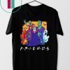 Dracula Werewolf Frankenstein Monster Bash Halloween Friends T-Shirt