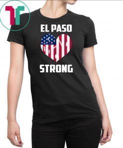 Mens El Paso Strong El Paso Texas Heart T-Shirt