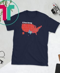 El Paso Strong United States of America Heart T-Shirt Supporting Shooting Victims T-Shirt