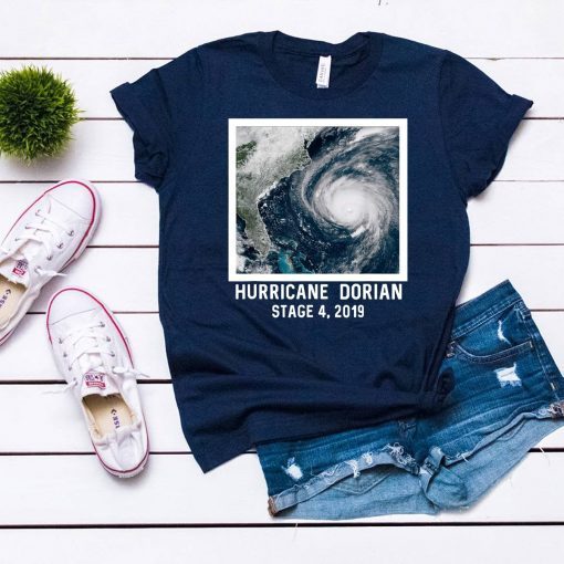 Florida Hurricane Dorian Stage 4 Natural Disaster Ocean T-Shirt