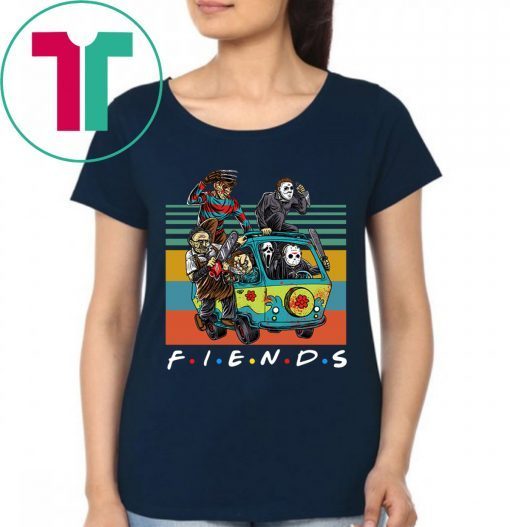 Friends TV Show Characters Horror Movies Vintage T-Shirt