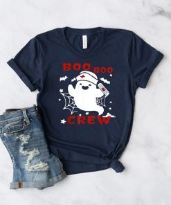 Funny Boo Boo Crew Nurse Ghost Halloween Costume T-Shirt