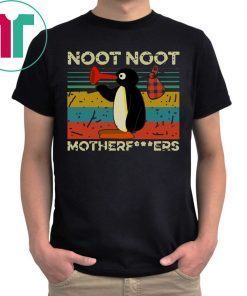 Funny Pingu Noot Noot Motherfucker Vintage T-Shirt