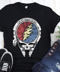 Grateful dead steal your face millennium falcon shirt