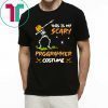 This Is My Scary Programmer Costume Dabbing Skeleton Pumpkin Halloween T-Shirt