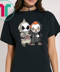 Halloween jack skellington and pennywise shirt