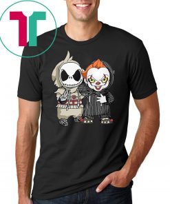 Halloween jack skellington and pennywise shirt