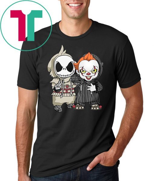 Halloween jack skellington and pennywise shirt