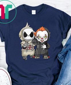 Halloween jack skellington and pennywise shirt